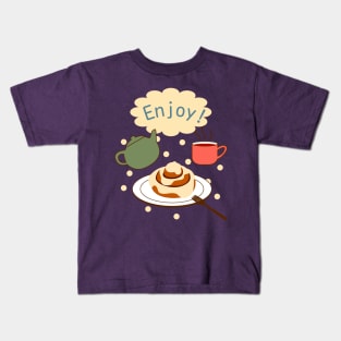 Cute Cinnamon Rolls Kids T-Shirt